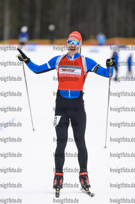 29.01.2020, xkvx, Biathlon DSV Deutschlandpokal Ruhpolding, Massenstart - maennlich, v.l. Florian Arsan (Germany)  / 