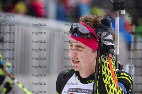 29.01.2020, xkvx, Biathlon DSV Deutschlandpokal Ruhpolding, Massenstart - maennlich, v.l. Janik Loew (Germany)  / 