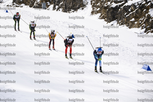 29.01.2020, xkvx, Biathlon DSV Deutschlandpokal Ruhpolding, Massenstart - maennlich, v.l. Darius Lodl (Germany)  / 