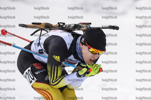 29.01.2020, xkvx, Biathlon DSV Deutschlandpokal Ruhpolding, Massenstart - maennlich, v.l. Leo Pestel (Germany)  / 
