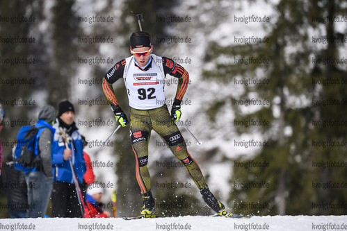 29.01.2020, xkvx, Biathlon DSV Deutschlandpokal Ruhpolding, Massenstart - maennlich, v.l. Niklas Homberg (Germany)  / 