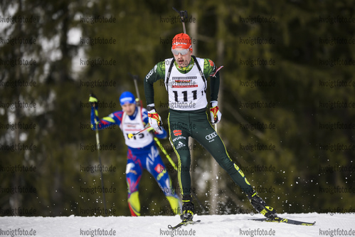 29.01.2020, xkvx, Biathlon DSV Deutschlandpokal Ruhpolding, Massenstart - maennlich, v.l. Simon Gross (Germany)  / 
