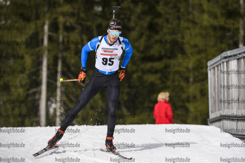 29.01.2020, xkvx, Biathlon DSV Deutschlandpokal Ruhpolding, Massenstart - maennlich, v.l. Johannes Donhauser (Germany)  / 