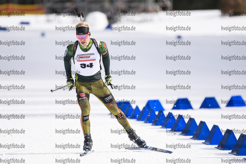 29.01.2020, xkvx, Biathlon DSV Deutschlandpokal Ruhpolding, Massenstart - maennlich, v.l. Erik Weick (Germany)  / 