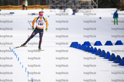 29.01.2020, xkvx, Biathlon DSV Deutschlandpokal Ruhpolding, Massenstart - maennlich, v.l. Tim Grotian (Germany)  / 