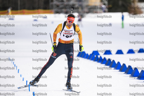 29.01.2020, xkvx, Biathlon DSV Deutschlandpokal Ruhpolding, Massenstart - maennlich, v.l. Philipp Lipowitz (Germany)  / 