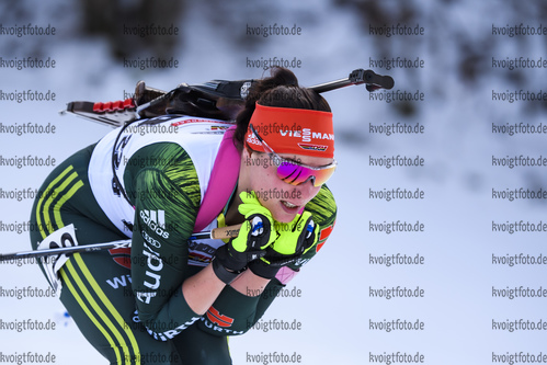 29.01.2020, xkvx, Biathlon DSV Deutschlandpokal Ruhpolding, Massenstart - weiblich, v.l. Marie Heinrich (Germany)  / 