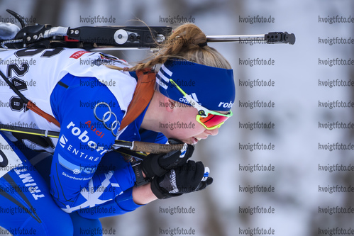29.01.2020, xkvx, Biathlon DSV Deutschlandpokal Ruhpolding, Massenstart - weiblich, v.l. Stefanie Wild (Germany)  / 