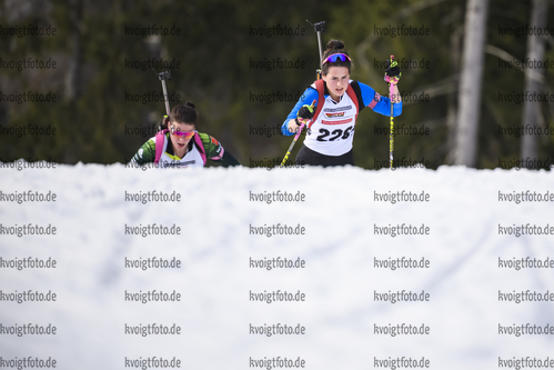 29.01.2020, xkvx, Biathlon DSV Deutschlandpokal Ruhpolding, Massenstart - weiblich, v.l. Elisabeth Schmidt (Germany)  / 