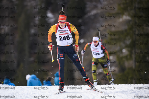 29.01.2020, xkvx, Biathlon DSV Deutschlandpokal Ruhpolding, Massenstart - weiblich, v.l. Mareike Braun (Germany)  / 