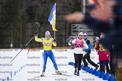 29.01.2020, xkvx, Biathlon DSV Deutschlandpokal Ruhpolding, Massenstart - weiblich, v.l. Nadine Horchler (Germany) und Karolin Horchler (Germany)  / 