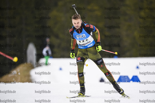 01.03.2020, xkvx, Biathlon DSV Deutschlandpokal Ruhpolding, Staffel - maennlich, v.l. Paul Guenther (Germany)  / 