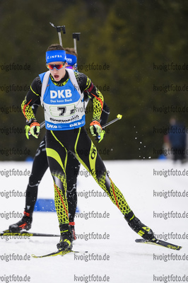 01.03.2020, xkvx, Biathlon DSV Deutschlandpokal Ruhpolding, Staffel - maennlich, v.l. Franz Schaser (Germany)  / 