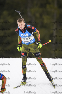 01.03.2020, xkvx, Biathlon DSV Deutschlandpokal Ruhpolding, Staffel - maennlich, v.l. Paul Guenther (Germany)  / 