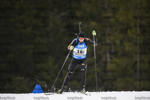 01.03.2020, xkvx, Biathlon DSV Deutschlandpokal Ruhpolding, Staffel - maennlich, v.l. Johannes Baumgardt (Germany)  / 