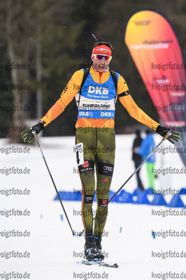 01.03.2020, xkvx, Biathlon DSV Deutschlandpokal Ruhpolding, Staffel - maennlich, v.l. Philipp Lipowitz (Germany)  / 