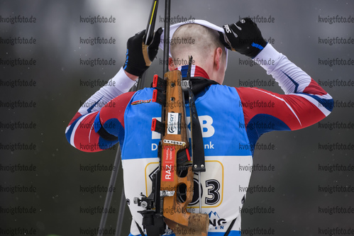01.03.2020, xkvx, Biathlon DSV Deutschlandpokal Ruhpolding, Staffel - maennlich, v.l. Moritz Seeber (Germany)  / 