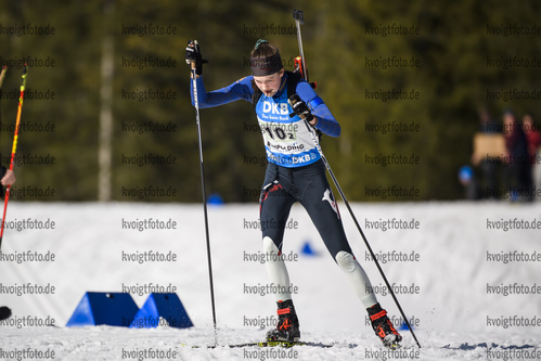 01.03.2020, xkvx, Biathlon DSV Deutschlandpokal Ruhpolding, Staffel - weiblich, v.l. Aenne Gerlach (Germany)  / 