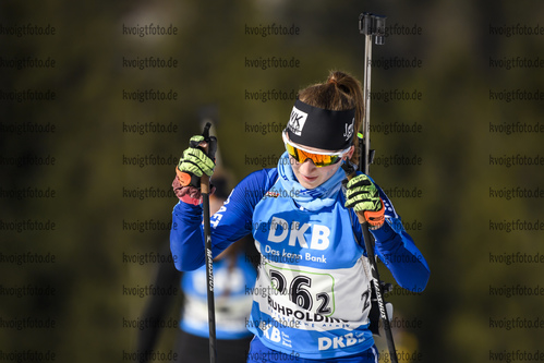 01.03.2020, xkvx, Biathlon DSV Deutschlandpokal Ruhpolding, Staffel - weiblich, v.l. Lea Zimmermann (Germany)  / 