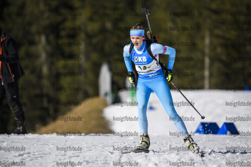 01.03.2020, xkvx, Biathlon DSV Deutschlandpokal Ruhpolding, Staffel - weiblich, v.l. Emily Schumann (Germany)  / 