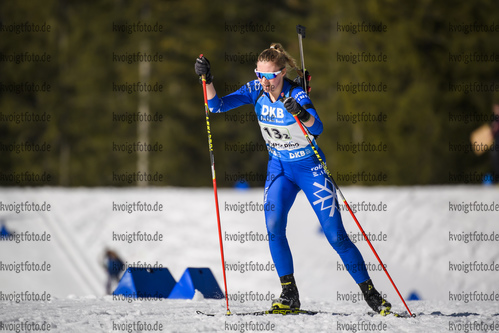 01.03.2020, xkvx, Biathlon DSV Deutschlandpokal Ruhpolding, Staffel - weiblich, v.l. Marit Heinemann (Germany)  / 