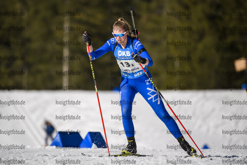 01.03.2020, xkvx, Biathlon DSV Deutschlandpokal Ruhpolding, Staffel - weiblich, v.l. Marit Heinemann (Germany)  / 