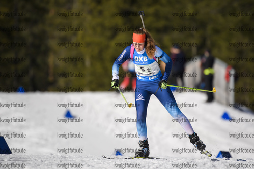 01.03.2020, xkvx, Biathlon DSV Deutschlandpokal Ruhpolding, Staffel - weiblich, v.l. Frances Kaiser (Germany)  / 