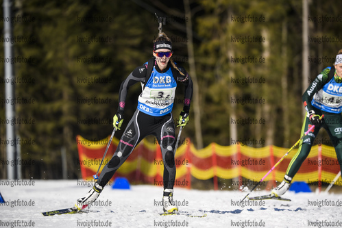 01.03.2020, xkvx, Biathlon DSV Deutschlandpokal Ruhpolding, Staffel - weiblich, v.l. Nathalie Horstmann (Germany)  / 
