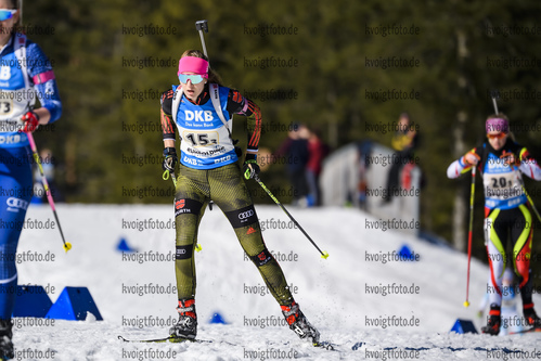 01.03.2020, xkvx, Biathlon DSV Deutschlandpokal Ruhpolding, Staffel - weiblich, v.l. Lena Hartl (Germany)  / 