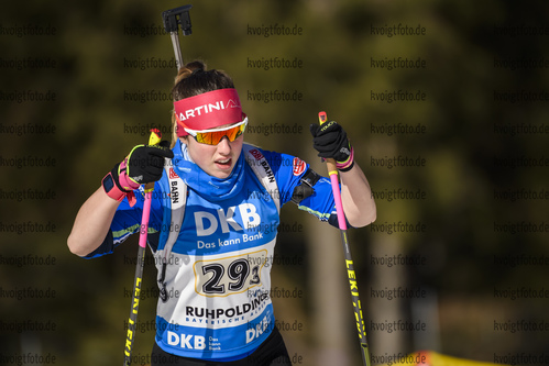 01.03.2020, xkvx, Biathlon DSV Deutschlandpokal Ruhpolding, Staffel - weiblich, v.l. Anna Stumpfegger (Germany)  / 