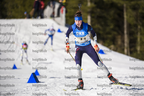 01.03.2020, xkvx, Biathlon DSV Deutschlandpokal Ruhpolding, Staffel - weiblich, v.l. Marie Hubl (Germany)  / 