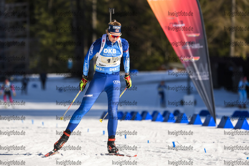 01.03.2020, xkvx, Biathlon DSV Deutschlandpokal Ruhpolding, Staffel - weiblich, v.l. Lisa Spark (Germany)  / 