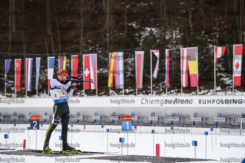 01.03.2020, xkvx, Biathlon DSV Deutschlandpokal Ruhpolding, Staffel - maennlich, v.l. Christoph Noack (Germany)  / 