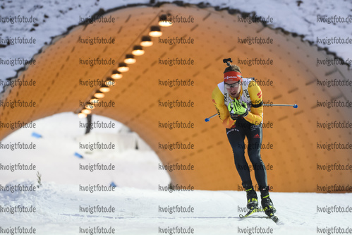 06.03.2020, xkvx, Biathlon IBU Weltcup Nove Mesto na Morave, Sprint Herren, v.l. Johannes Kuehn (Germany) in aktion / in action competes