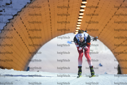 06.03.2020, xkvx, Biathlon IBU Weltcup Nove Mesto na Morave, Sprint Herren, v.l. Johannes Thingnes Boe (Norway) in aktion / in action competes