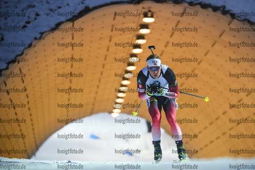 06.03.2020, xkvx, Biathlon IBU Weltcup Nove Mesto na Morave, Sprint Herren, v.l. Johannes Dale (Norway) in aktion / in action competes