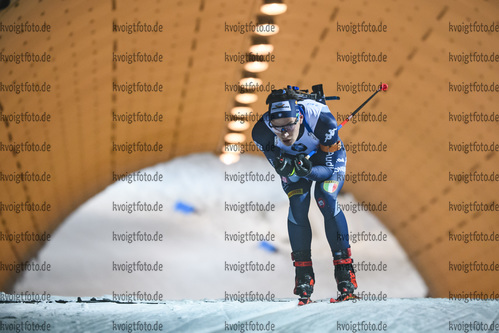 06.03.2020, xkvx, Biathlon IBU Weltcup Nove Mesto na Morave, Sprint Herren, v.l. Tommaso Giacomel (Italy) in aktion / in action competes