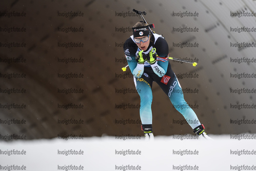 07.03.2020, xkvx, Biathlon IBU Weltcup Nove Mesto na Morave, Staffel Damen, v.l. Justine Braisaz (France) in aktion / in action competes