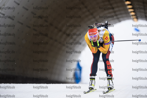 07.03.2020, xkvx, Biathlon IBU Weltcup Nove Mesto na Morave, Staffel Damen, v.l. Denise Herrmann (Germany) in aktion / in action competes