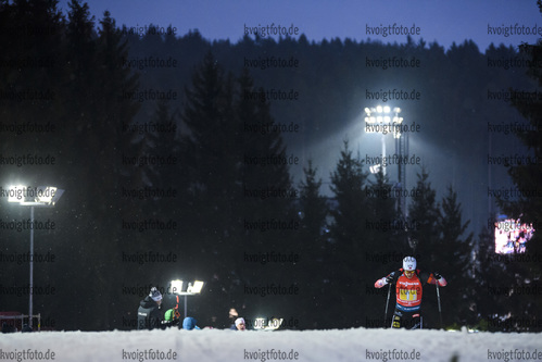 07.03.2020, xkvx, Biathlon IBU Weltcup Nove Mesto na Morave, Staffel Herren, v.l. Tarjei Boe (Norway) in aktion / in action competes