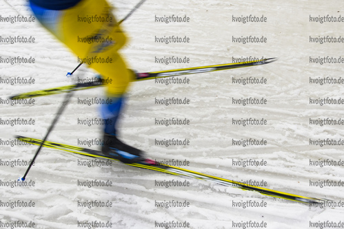 11.03.2020, xkvx, Biathlon IBU Weltcup Kontiolathi, Training Damen und Herren, v.l. Fischer Ski in aktion / in action competes