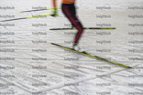 11.03.2020, xkvx, Biathlon IBU Weltcup Kontiolathi, Training Damen und Herren, v.l. Fischer Ski in aktion / in action competes