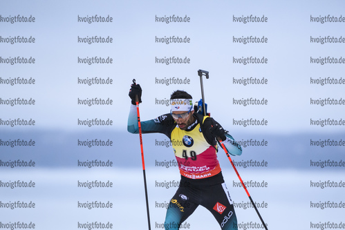 12.03.2020, xkvx, Biathlon IBU Weltcup Kontiolathi, Sprint Herren, v.l. Martin Fourcade (France) in aktion / in action competes