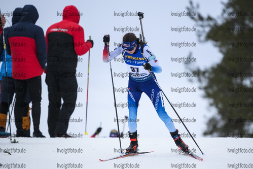 13.03.2020, xkvx, Biathlon IBU Weltcup Kontiolathi, Sprint Damen, v.l. Selina Gasparin (Switzerland) in aktion / in action competes