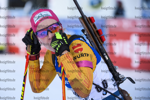 13.03.2020, xkvx, Biathlon IBU Weltcup Kontiolathi, Sprint Damen, v.l. Stefanie Scherer (Germany) in aktion / in action competes