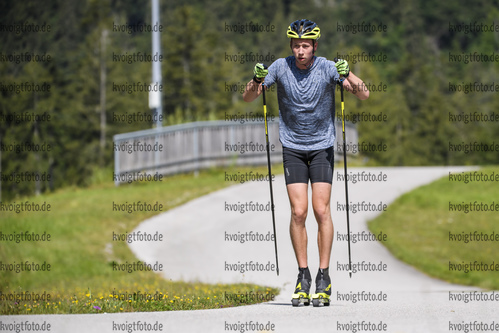 14.07.2020, xkvx, Biathlon Training Ruhpolding, v.l. Frederik Madersbacher  