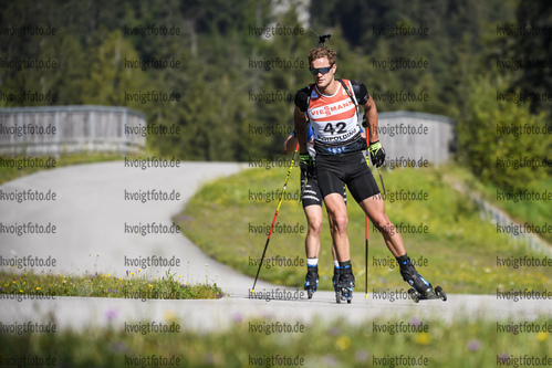 08.08.2020, xkvx, Biathlon Testwettkampf Ruhpolding, v.l. Dominic Schmuck  