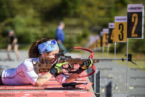 03.09.2020, xkvx, Biathlon Deutsche Meisterschaften Altenberg, Training Damen, v.l. Marion Deigentesch (Germany)  / 