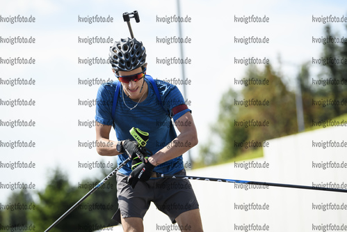 03.09.2020, xkvx, Biathlon Deutsche Meisterschaften Altenberg, Training Herren, v.l. Franz Schaser (Germany)  / 