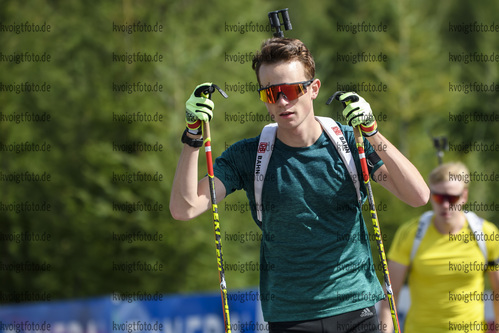 03.09.2020, xkvx, Biathlon Deutsche Meisterschaften Altenberg, Training Herren, v.l. Lucas Lechner (Germany)  / 